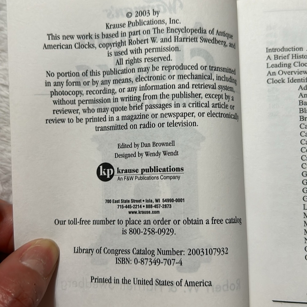 American Clocks Field Guide - Picture 4 of 4